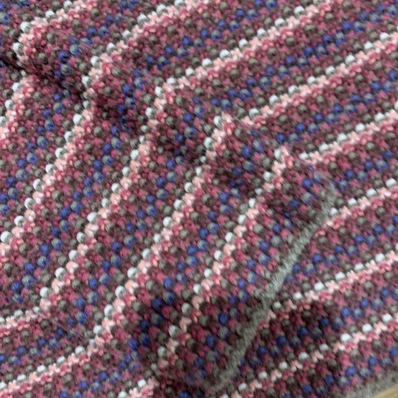 Express Tricot Brown Striped Sweater Vintage 90s Large - Picture 3 of 5